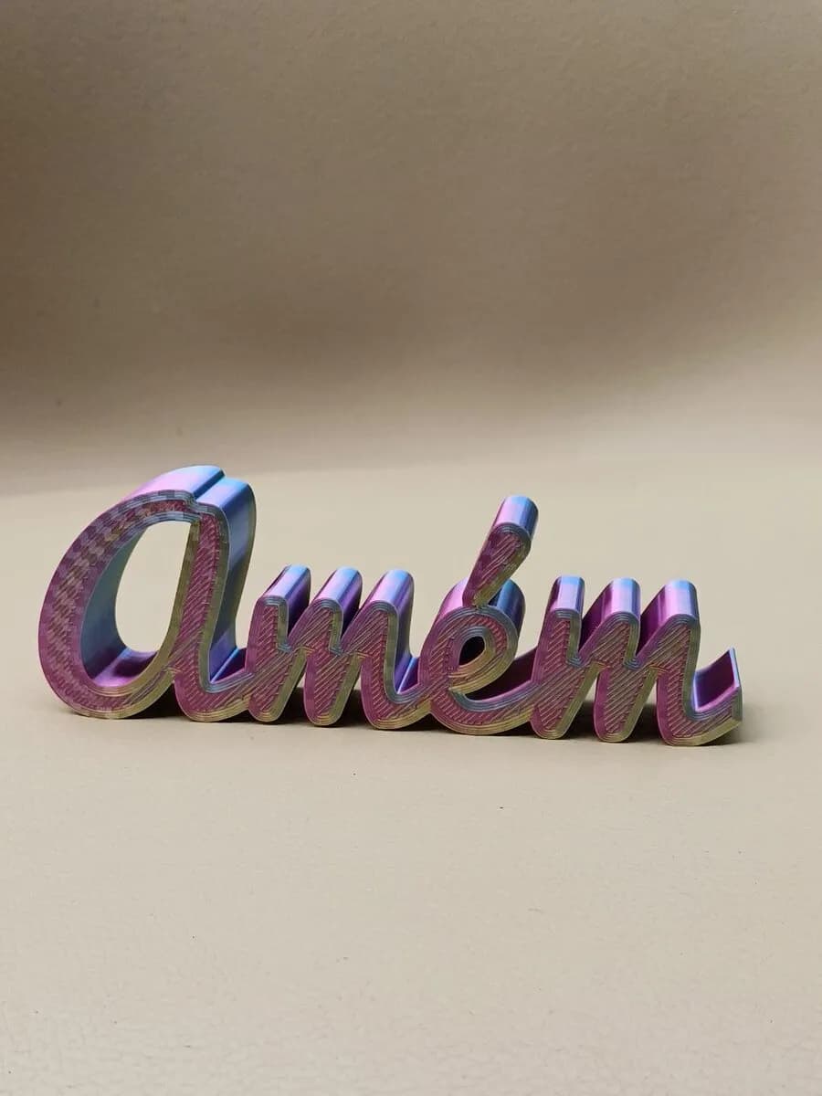 Palavra Decorativa Amém