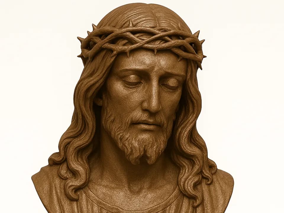 Busto Artesanal de Cristo