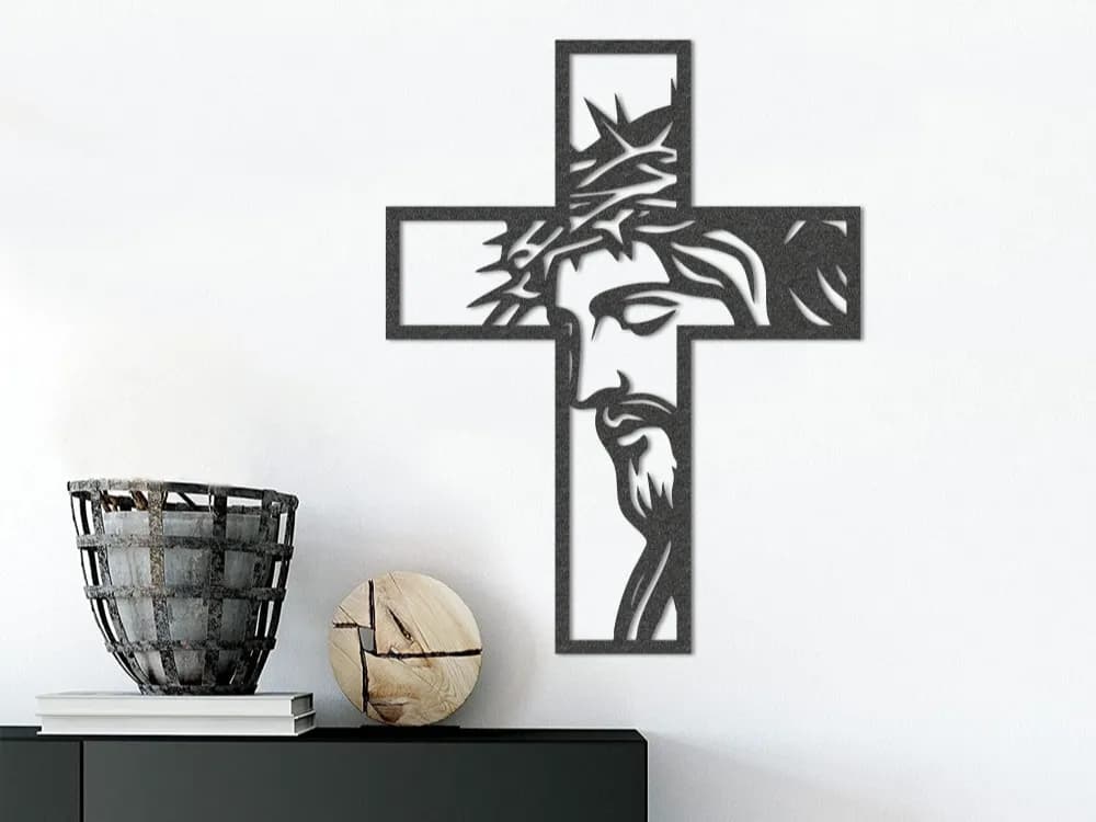 Quadro Artesanal Cristo na Cruz