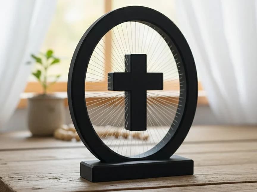 Cruz Artesanal Aura Irradiante