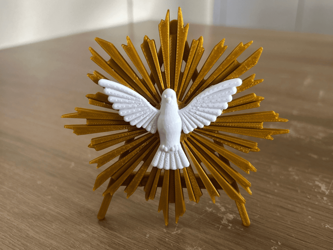 Quadro Artesanal Divino Espírito Santo