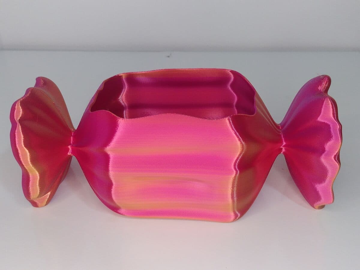 Bala Container 3D rosa - detalhe aberto