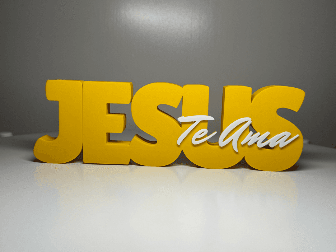 Quadro Artesanal Jesus Te Ama